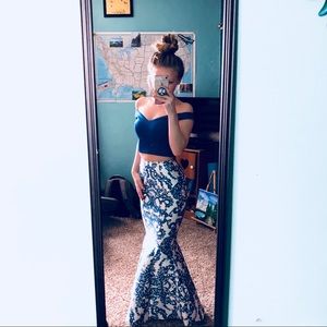 Mermaid style prom dress